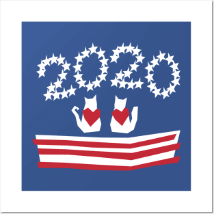 Patriotic 2020 Pets Posters and Art